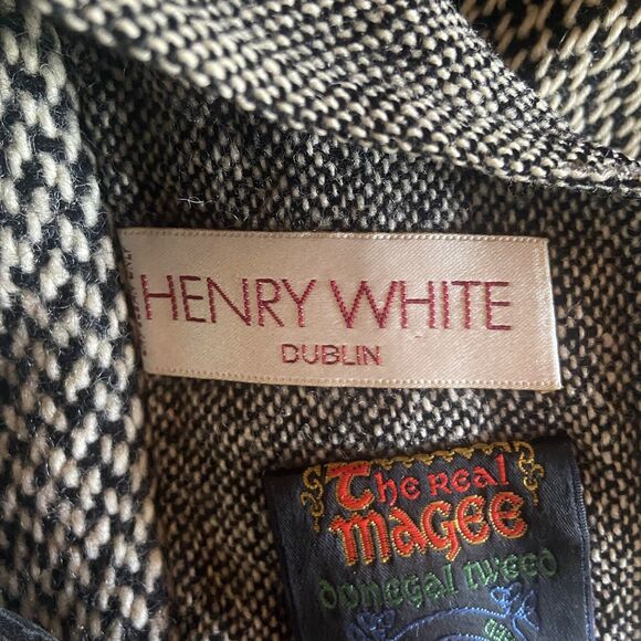 Henry White Dublin Tweed Women’s Herringbone Jacket Fisherman Outdoor Sz 10 - Picture 10 of 16